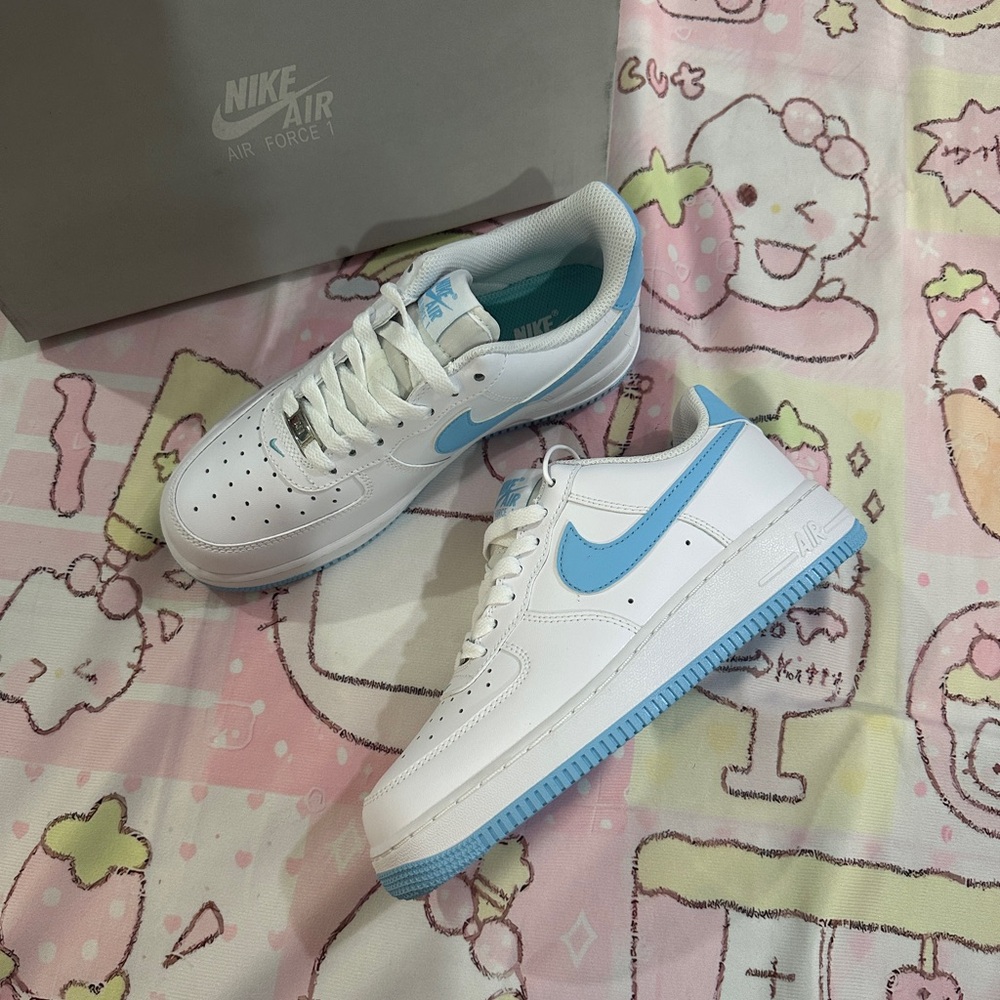 Nike Air Force 1 White Teal Men's Sneakers
